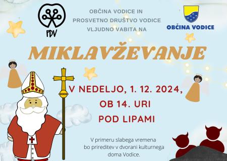 Vabilo na Miklavževanje 2024