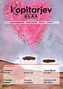 Naslovnica otobrske številke Kopitarjevega glasu