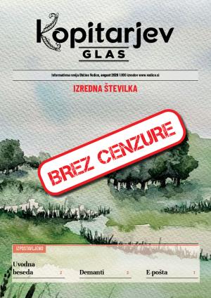 Avgust 2026 - izredna številka